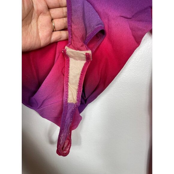 Only Hearts Ombre Tulle Mock Neck Thong Bodysuit Size S - Picture 6 of 11